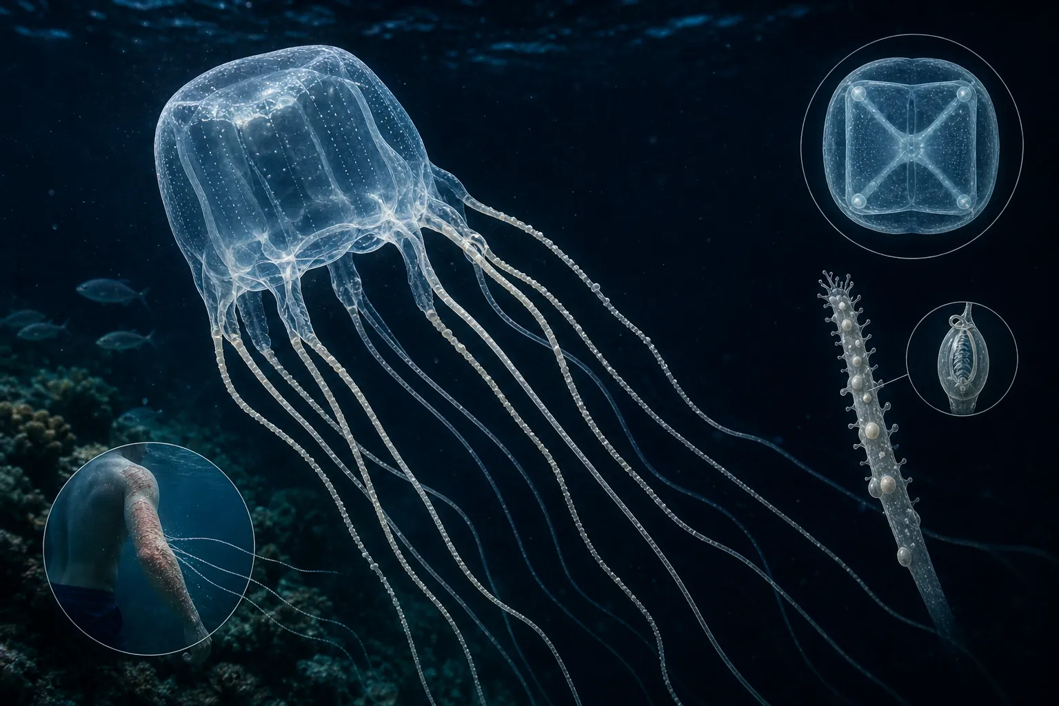 Chironex fleckeri box jellyfish